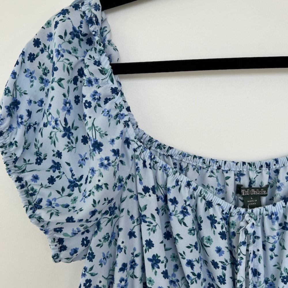 light blue floral dress - Picture 2 of 10